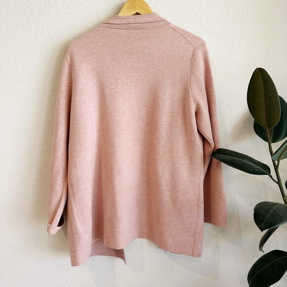 J Crew Womens Eloise Sweater Blazer Medium Wool Blend Preppy Minimalist Luxury - Picture 6 of 8